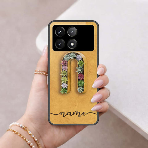 Xiaomi Poco X6 Pro Cover - Personalized Alphabet Series - HQ Ultra Shine Premium Infinity Glass Soft Silicon Borders Case