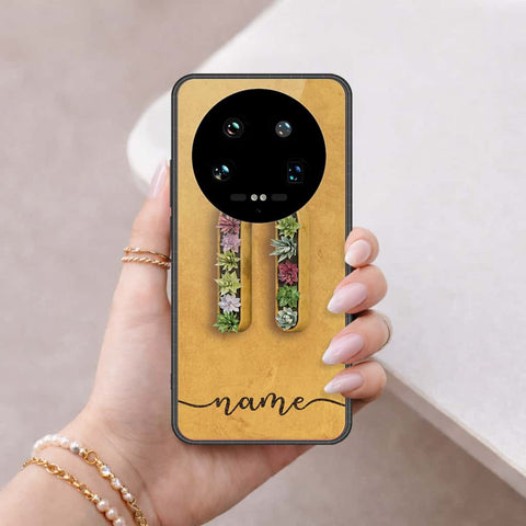 Xiaomi 14 Ultra Cover - Personalized Alphabet Series - HQ Ultra Shine Premium Infinity Glass Soft Silicon Borders Case