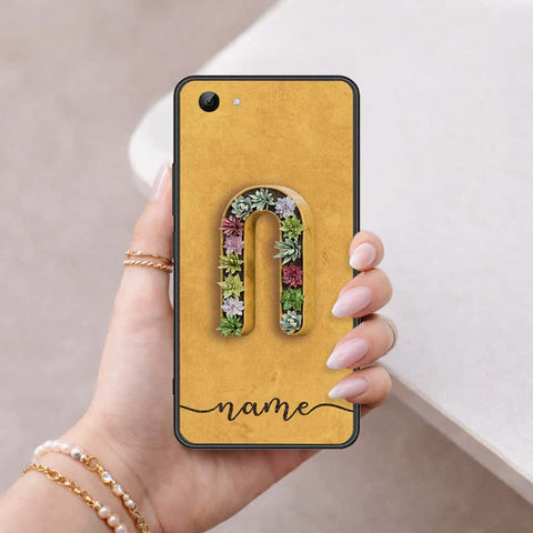 Vivo Y81 Cover - Personalized Alphabet Series - HQ Ultra Shine Premium Infinity Glass Soft Silicon Borders Case