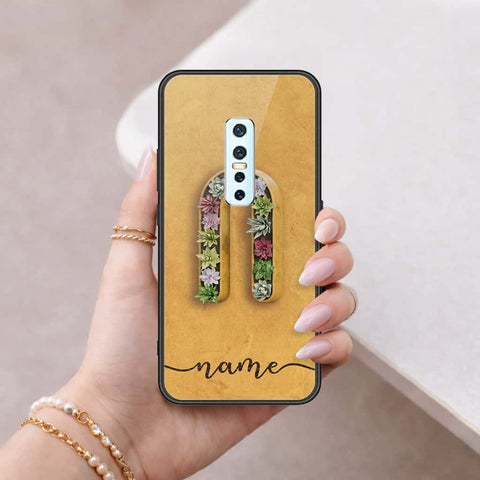 Vivo V17 Pro Cover - Personalized Alphabet Series - HQ Ultra Shine Premium Infinity Glass Soft Silicon Borders Case
