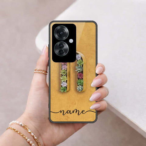 Oppo Reno 11F 5G Cover - Personalized Alphabet Series - HQ Ultra Shine Premium Infinity Glass Soft Silicon Borders Case