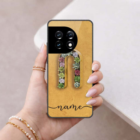 OnePlus Ace 2 Pro Cover - Personalized Alphabet Series - HQ Ultra Shine Premium Infinity Glass Soft Silicon Borders Case