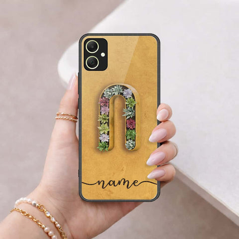 Samsung Galaxy A06 Cover - Personalized Alphabet Series - HQ Ultra Shine Premium Infinity Glass Soft Silicon Borders Case