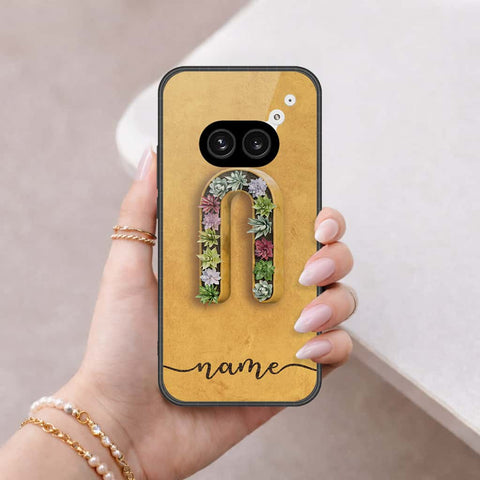Nothing Phone 2a Cover - Personalized Alphabet Series - HQ Ultra Shine Premium Infinity Glass Soft Silicon Borders Case