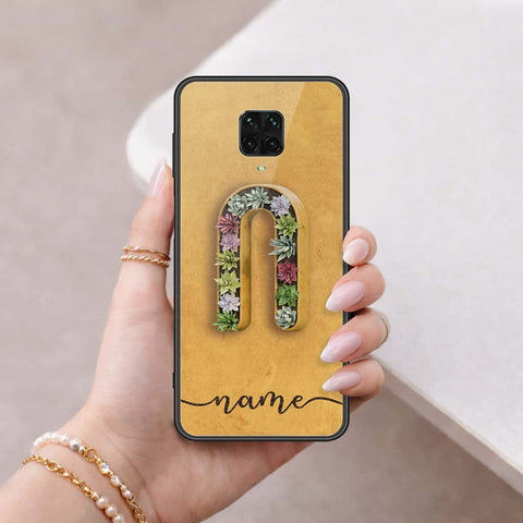 Xiaomi Redmi Note 9 Pro Cover - Personalized Alphabet Series - HQ Ultra Shine Premium Infinity Glass Soft Silicon Borders Case