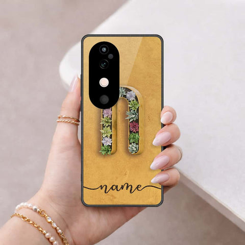 Vivo S19 Cover - Personalized Alphabet Series - HQ Ultra Shine Premium Infinity Glass Soft Silicon Borders Case