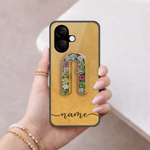 Vivo V40 Lite (IDN) Cover - Personalized Alphabet Series - HQ Ultra Shine Premium Infinity Glass Soft Silicon Borders Case