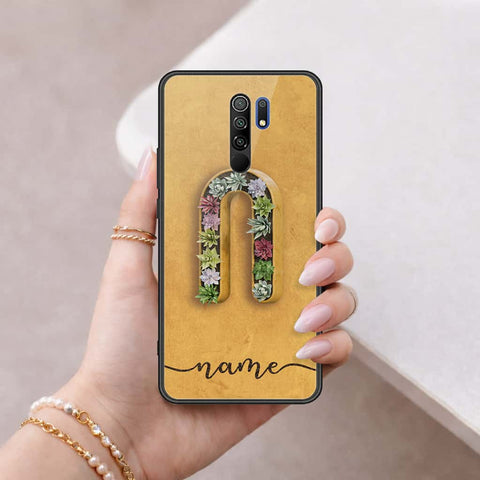 Xiaomi Redmi 9 Cover - Personalized Alphabet Series - HQ Ultra Shine Premium Infinity Glass Soft Silicon Borders Case