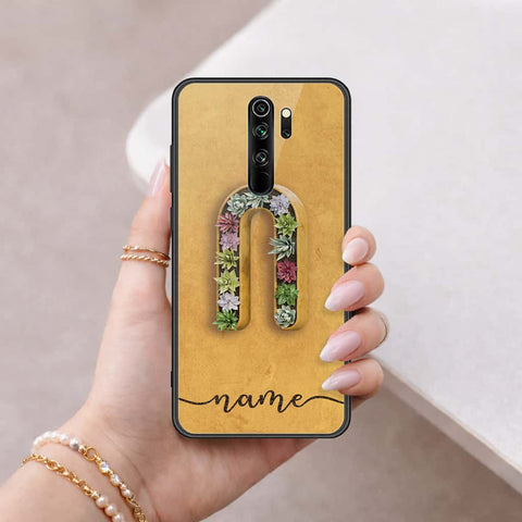 Xiaomi Redmi Note 8 Pro Cover - Personalized Alphabet Series - HQ Ultra Shine Premium Infinity Glass Soft Silicon Borders Case