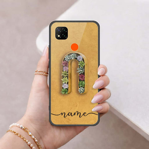 Xiaomi Poco C3 Cover - Personalized Alphabet Series - HQ Ultra Shine Premium Infinity Glass Soft Silicon Borders Case