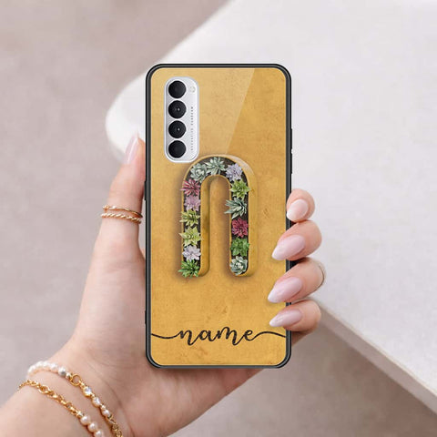 Oppo Reno 4 Pro Cover - Personalized Alphabet Series - HQ Ultra Shine Premium Infinity Glass Soft Silicon Borders Case
