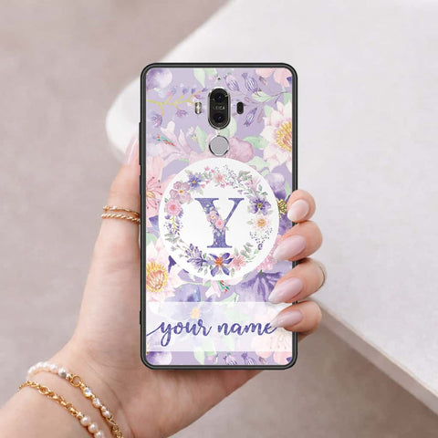 Huawei Mate 9 Cover - Personalized Alphabet Series - HQ Ultra Shine Premium Infinity Glass Soft Silicon Borders Case