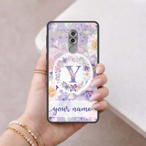 Huawei Honor 6X Cover - Personalized Alphabet Series - HQ Ultra Shine Premium Infinity Glass Soft Silicon Borders Case