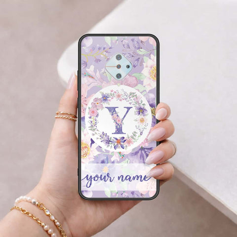Vivo S1 Pro Cover - Personalized Alphabet Series - HQ Ultra Shine Premium Infinity Glass Soft Silicon Borders Case