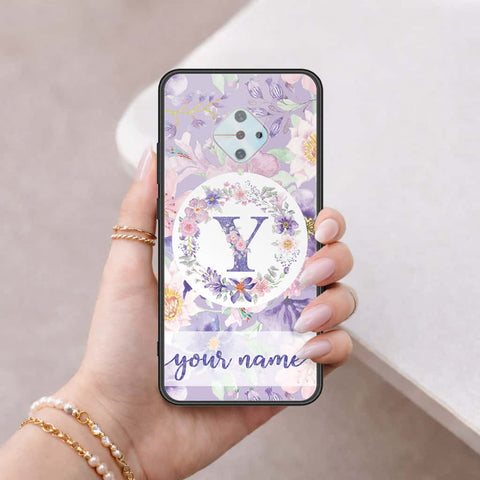 Vivo Y51 (2020 September) Cover - Personalized Alphabet Series - HQ Ultra Shine Premium Infinity Glass Soft Silicon Borders Case