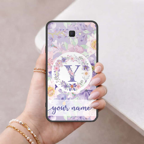 Samsung Galaxy J7 Prime Cover - Personalized Alphabet Series - HQ Ultra Shine Premium Infinity Glass Soft Silicon Borders Case