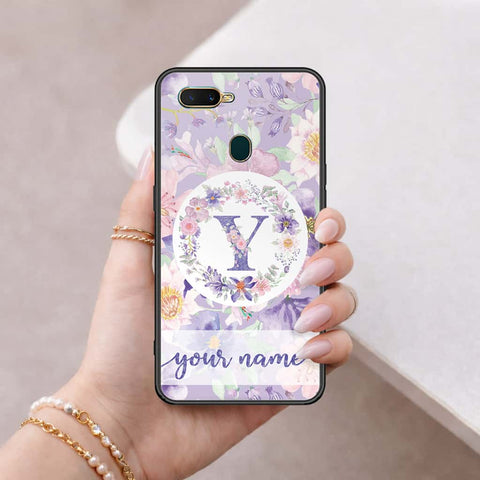 Oppo A5s Cover - Personalized Alphabet Series - HQ Ultra Shine Premium Infinity Glass Soft Silicon Borders Case
