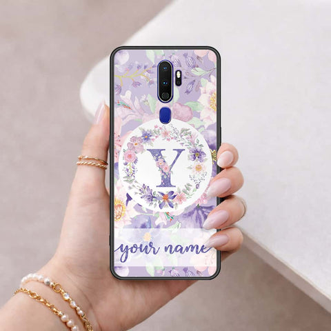 Oppo A9 2020 Cover - Personalized Alphabet Series - HQ Ultra Shine Premium Infinity Glass Soft Silicon Borders Case