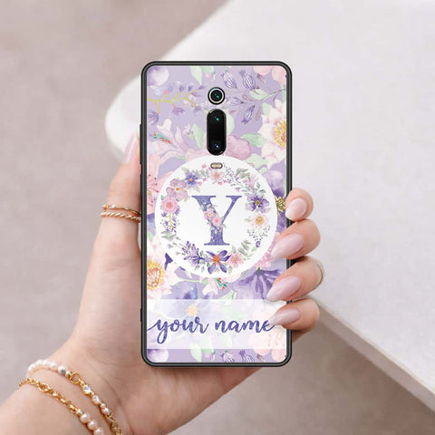 Xiaomi Mi 9T Pro Cover - Personalized Alphabet Series - HQ Ultra Shine Premium Infinity Glass Soft Silicon Borders Case