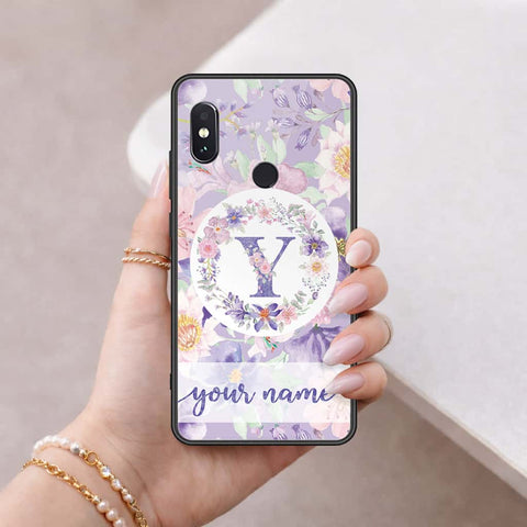 Xiaomi Redmi Note 5 Pro Cover - Personalized Alphabet Series - HQ Ultra Shine Premium Infinity Glass Soft Silicon Borders Case