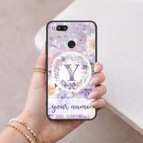 Xiaomi Mi A1 / Mi 5X Cover - Personalized Alphabet Series - HQ Ultra Shine Premium Infinity Glass Soft Silicon Borders Case