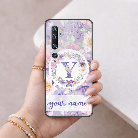 Xiaomi Mi CC9 Pro Cover - Personalized Alphabet Series - HQ Ultra Shine Premium Infinity Glass Soft Silicon Borders Case