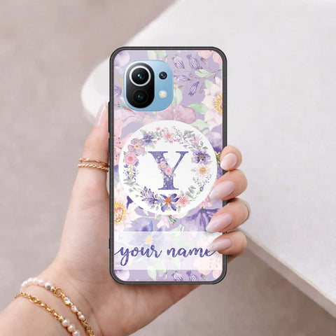 Xiaomi Mi 11 Cover - Personalized Alphabet Series - HQ Ultra Shine Premium Infinity Glass Soft Silicon Borders Case