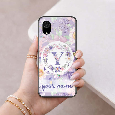 Samsung Galaxy A03 Core Cover - Personalized Alphabet Series - HQ Ultra Shine Premium Infinity Glass Soft Silicon Borders Case