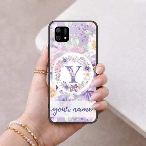 Oppo A16K Cover - Personalized Alphabet Series - HQ Ultra Shine Premium Infinity Glass Soft Silicon Borders Case