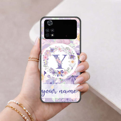 Xiaomi Poco M4 Pro Cover - Personalized Alphabet Series - HQ Ultra Shine Premium Infinity Glass Soft Silicon Borders Case