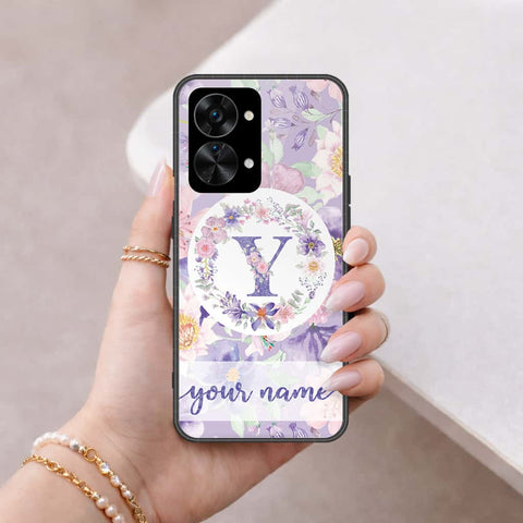 OnePlus Nord 2T Cover - Personalized Alphabet Series - HQ Ultra Shine Premium Infinity Glass Soft Silicon Borders Case