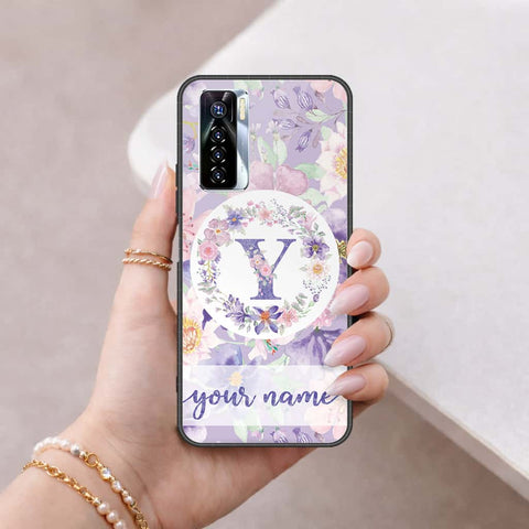 Tecno Camon 17 Pro Cover - Personalized Alphabet Series - HQ Ultra Shine Premium Infinity Glass Soft Silicon Borders Case