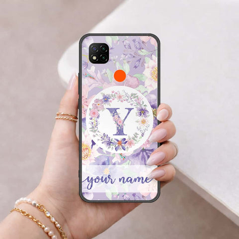 Xiaomi Redmi 9C Cover - Personalized Alphabet Series - HQ Ultra Shine Premium Infinity Glass Soft Silicon Borders Case