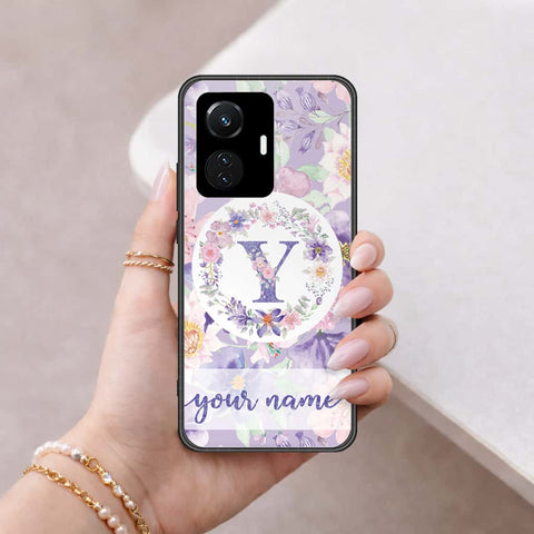 Vivo Y55 4G Cover - Personalized Alphabet Series - HQ Ultra Shine Premium Infinity Glass Soft Silicon Borders Case