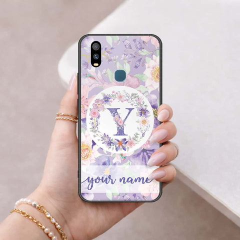 Vivo Y11 2023 Cover - Personalized Alphabet Series - HQ Ultra Shine Premium Infinity Glass Soft Silicon Borders Case
