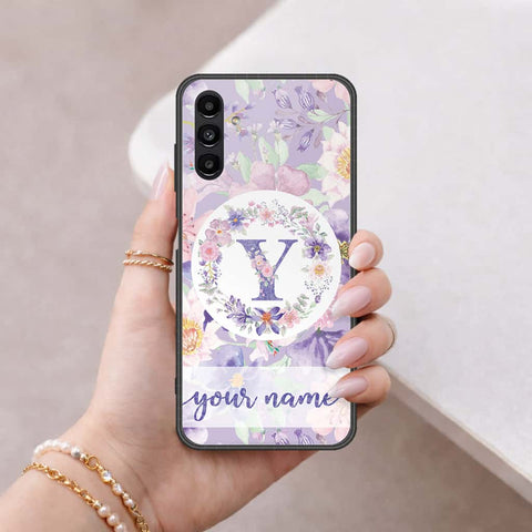 Samsung Galaxy A04s Cover - Personalized Alphabet Series - HQ Ultra Shine Premium Infinity Glass Soft Silicon Borders Case