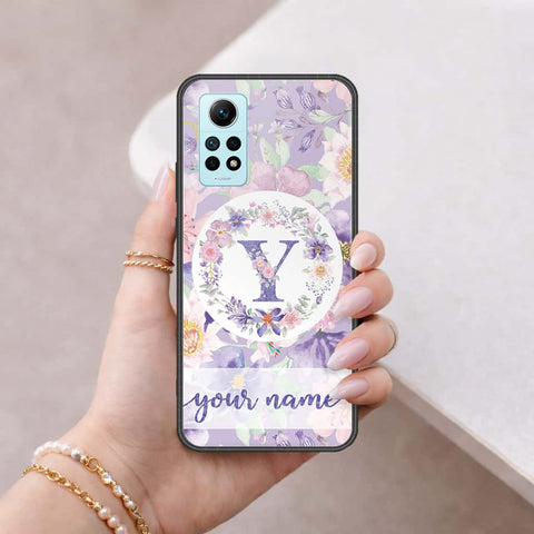 Xiaomi Redmi Note 12 Pro 4G Cover - Personalized Alphabet Series - HQ Ultra Shine Premium Infinity Glass Soft Silicon Borders Case