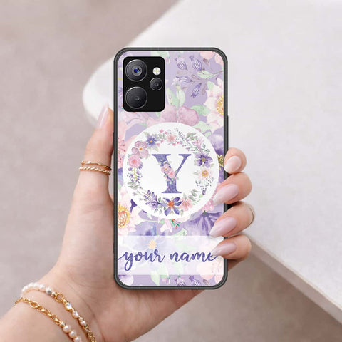 Realme 10 5G Cover - Personalized Alphabet Series - HQ Ultra Shine Premium Infinity Glass Soft Silicon Borders Case