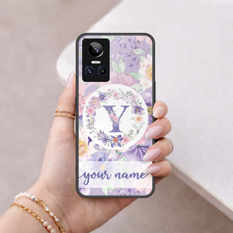 Realme GT Neo 3 Cover - Personalized Alphabet Series - HQ Ultra Shine Premium Infinity Glass Soft Silicon Borders Case