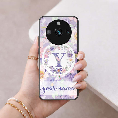 Realme 11 Pro Plus Cover - Personalized Alphabet Series - HQ Ultra Shine Premium Infinity Glass Soft Silicon Borders Case