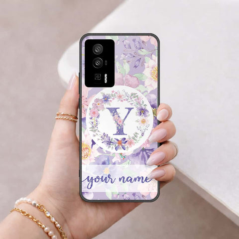 Xiaomi Poco F5 Pro Cover - Personalized Alphabet Series - HQ Ultra Shine Premium Infinity Glass Soft Silicon Borders Case