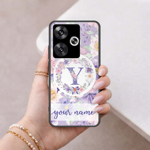 Xiaomi Poco F6 Cover - Personalized Alphabet Series - HQ Ultra Shine Premium Infinity Glass Soft Silicon Borders Case