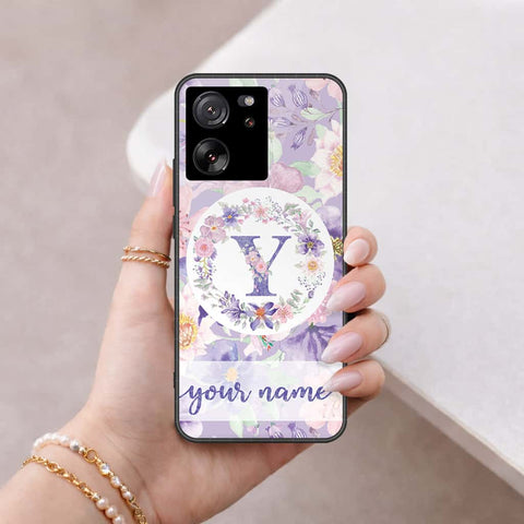 Xiaomi 13T Pro Cover - Personalized Alphabet Series - HQ Ultra Shine Premium Infinity Glass Soft Silicon Borders Case