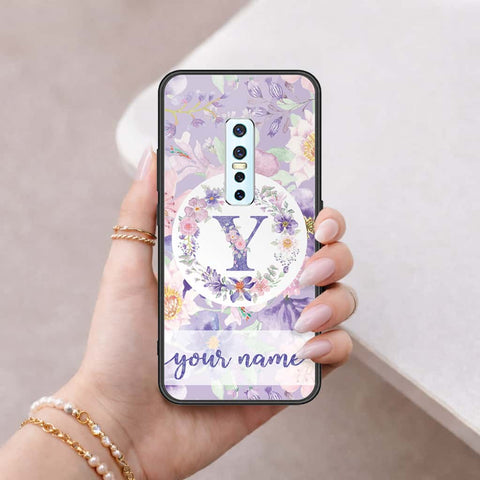 Vivo V17 Pro Cover - Personalized Alphabet Series - HQ Ultra Shine Premium Infinity Glass Soft Silicon Borders Case