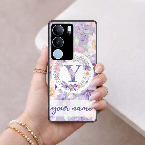 Vivo V29 Pro Cover - Personalized Alphabet Series - HQ Ultra Shine Premium Infinity Glass Soft Silicon Borders Case