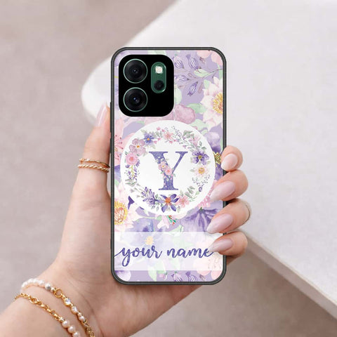 Oppo Reno 14F Cover - Personalized Alphabet Series - HQ Ultra Shine Premium Infinity Glass Soft Silicon Borders Case