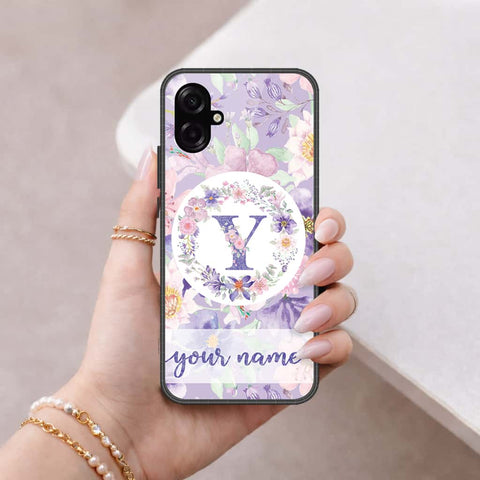 Samsung Galaxy A07 4G Cover - Personalized Alphabet Series - HQ Ultra Shine Premium Infinity Glass Soft Silicon Borders Case