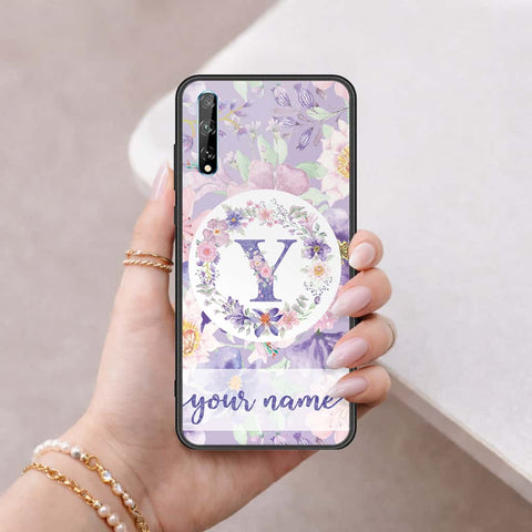 Huawei P Smart 2020 Cover - Personalized Alphabet Series - HQ Ultra Shine Premium Infinity Glass Soft Silicon Borders Case