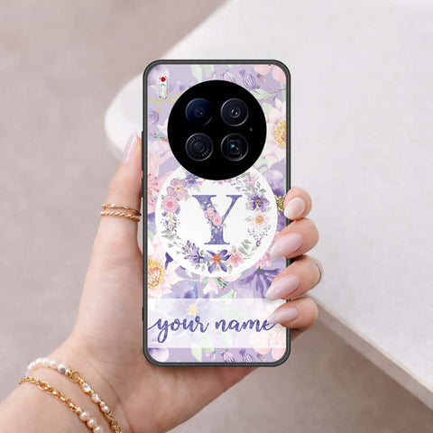 Tecno Camon 40 Premier 4G Cover - Personalized Alphabet Series - HQ Ultra Shine Premium Infinity Glass Soft Silicon Borders Case