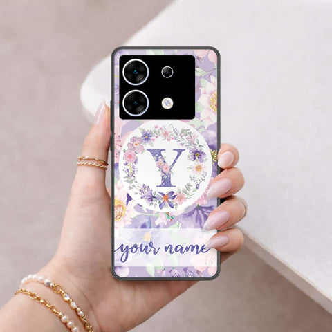 Infinix Zero 30 5G Cover - Personalized Alphabet Series - HQ Ultra Shine Premium Infinity Glass Soft Silicon Borders Case